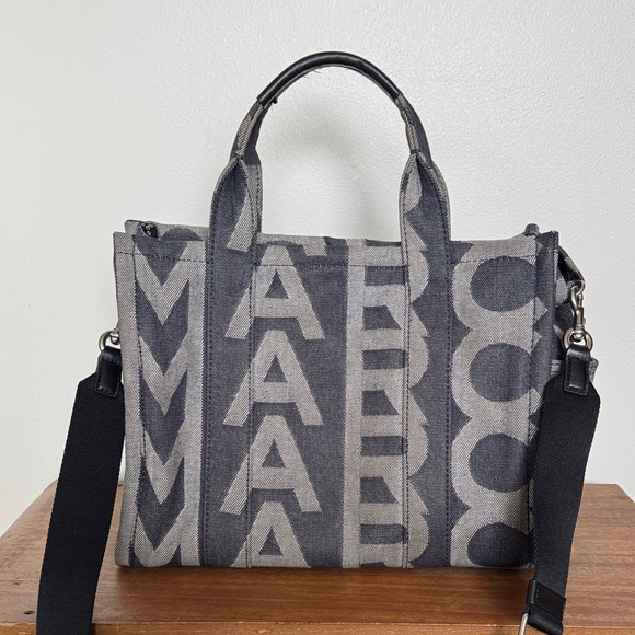 Marc Jacobs Denim Monogram Medium Tote Bag - Picture 2 of 14